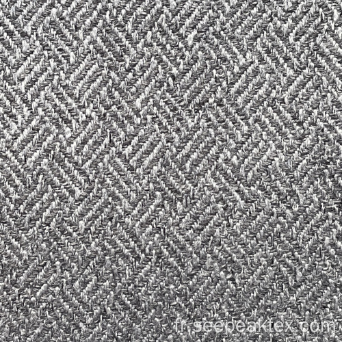 Tissu polyester microfibre polyester aspect lin pour meubles